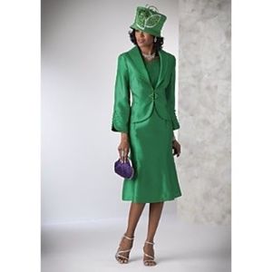 Emerald Green Jacket Dress